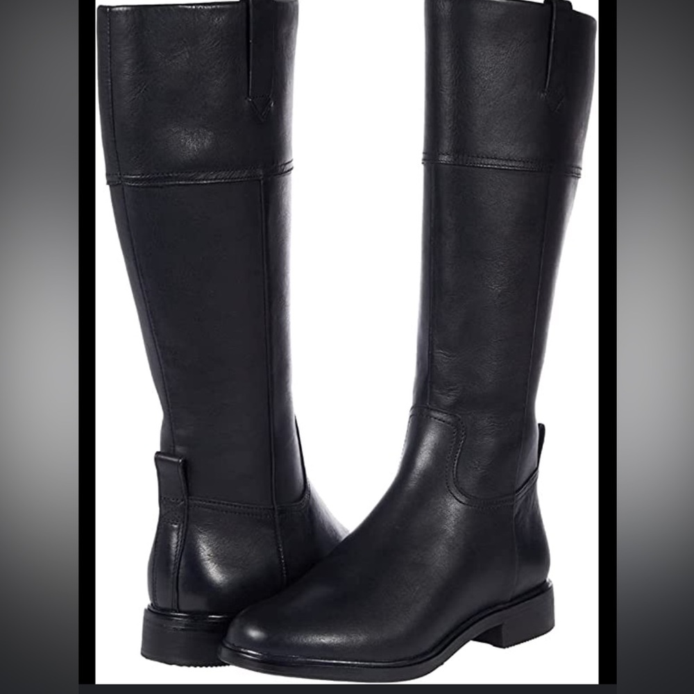 Clarks black leather high boots. Brand new
